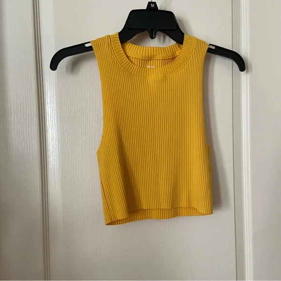 NWOT Aerie Rebel Cropped Ribbed Tank Top - Picture 2 of 10